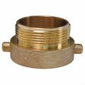 Dixon The Right Connection Reducer Pin Lug Hydrant Adapter, 2 x 1-1/2 in, FNPSH x MNPSH, Cast Brass, Domes HA20S15S